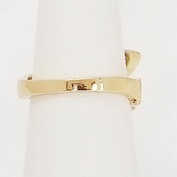 Snake Stackable Women's Ring.  Black. 14K Gold Plated. New - Picture 10 of 12